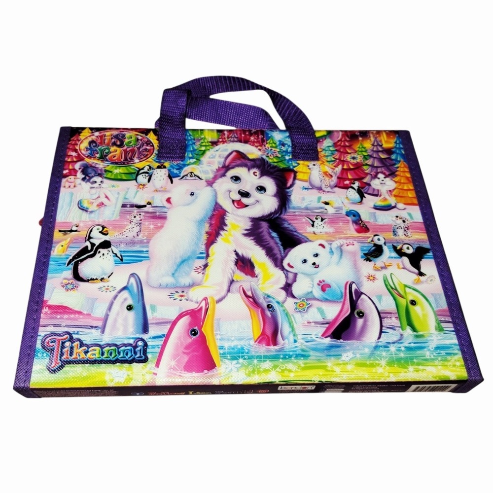 Lisa Frank Tikanni Trifold Portfolio Activity Set Coloring Stickers NEW 2022